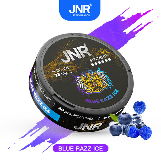 JNR Nicotine Pouches Blue Razz lce